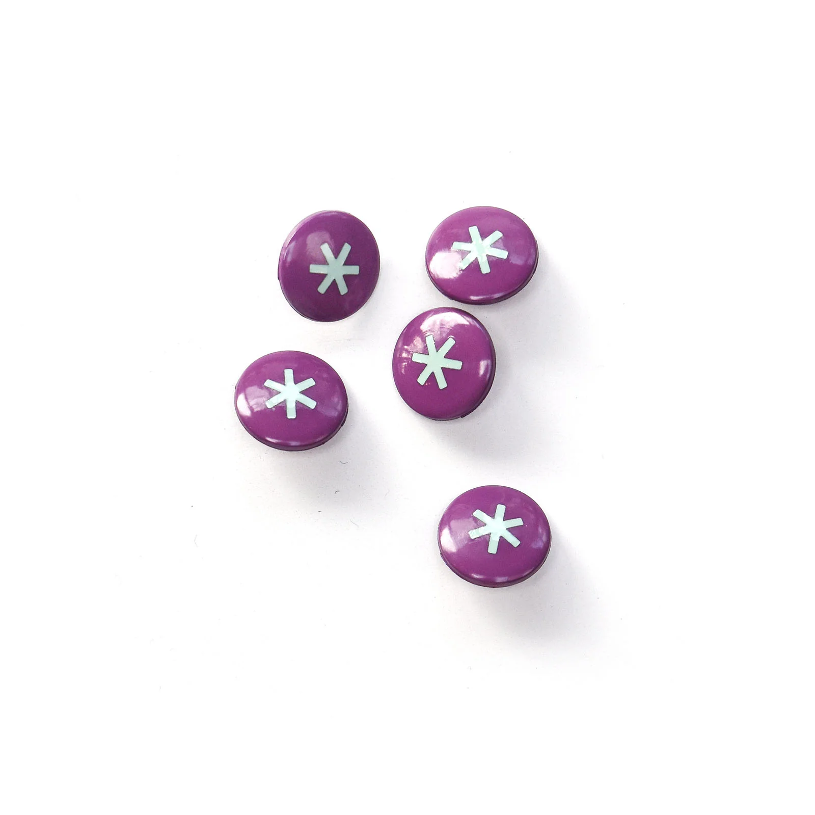 Asterisk Matte Buttons - Multiple Colors - Image 3