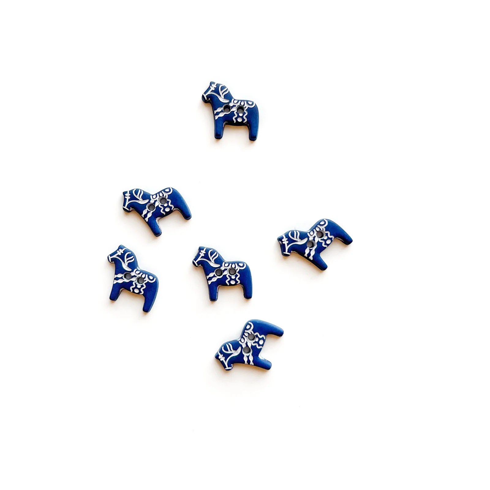 Dala Horse Buttons - Multiple Colors - Image 3