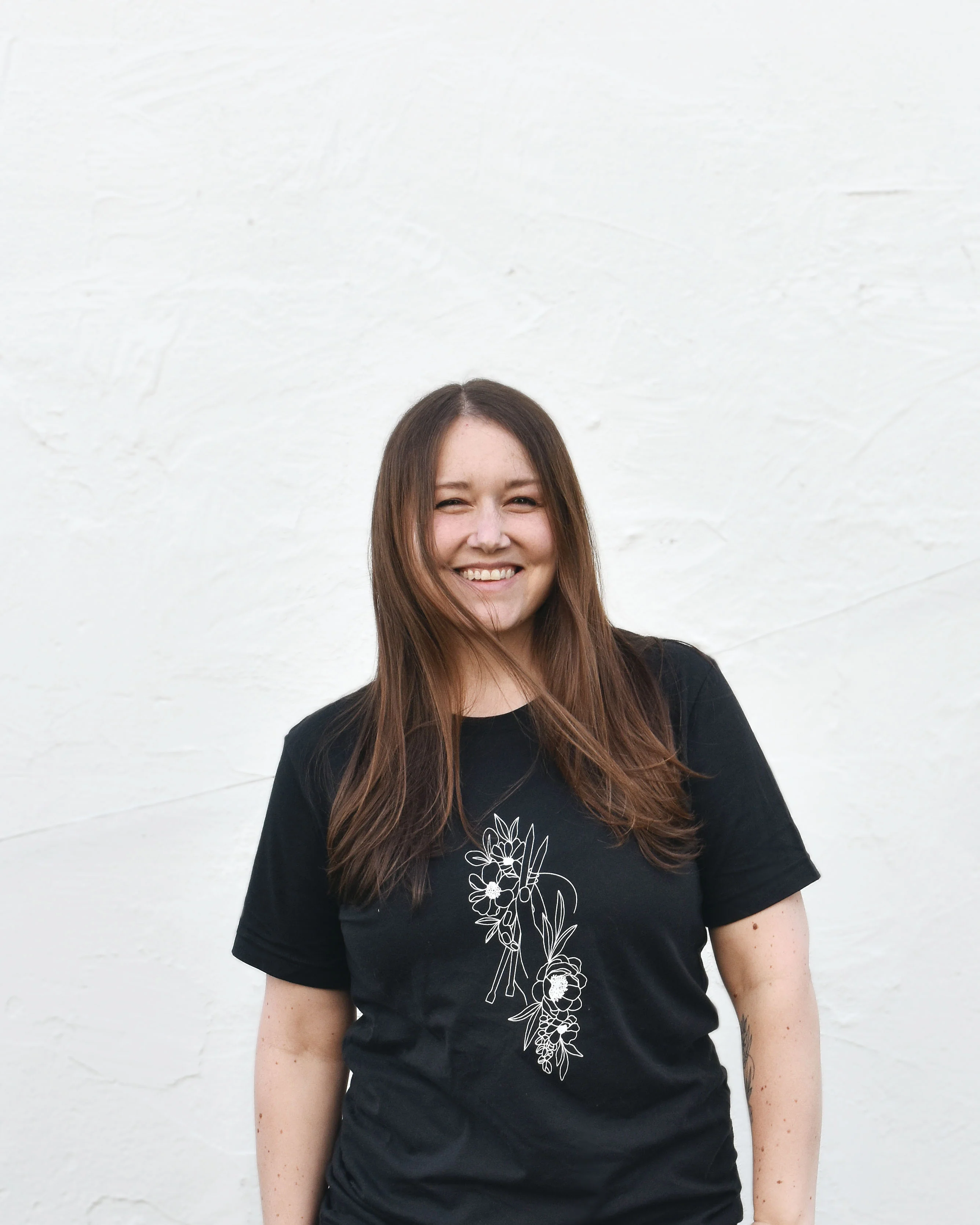 Floral Knitting T-Shirt