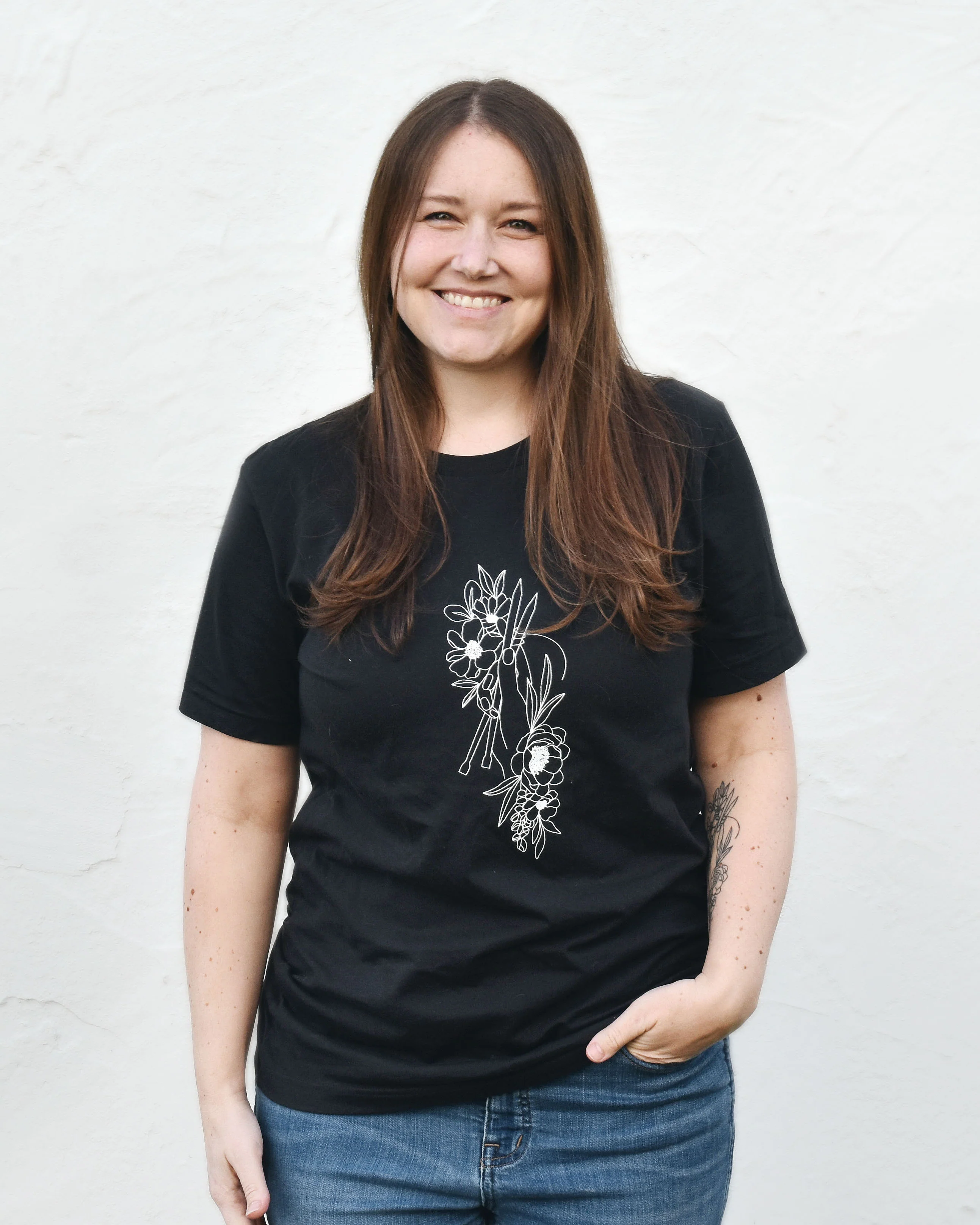 Floral Knitting T-Shirt - Image 2