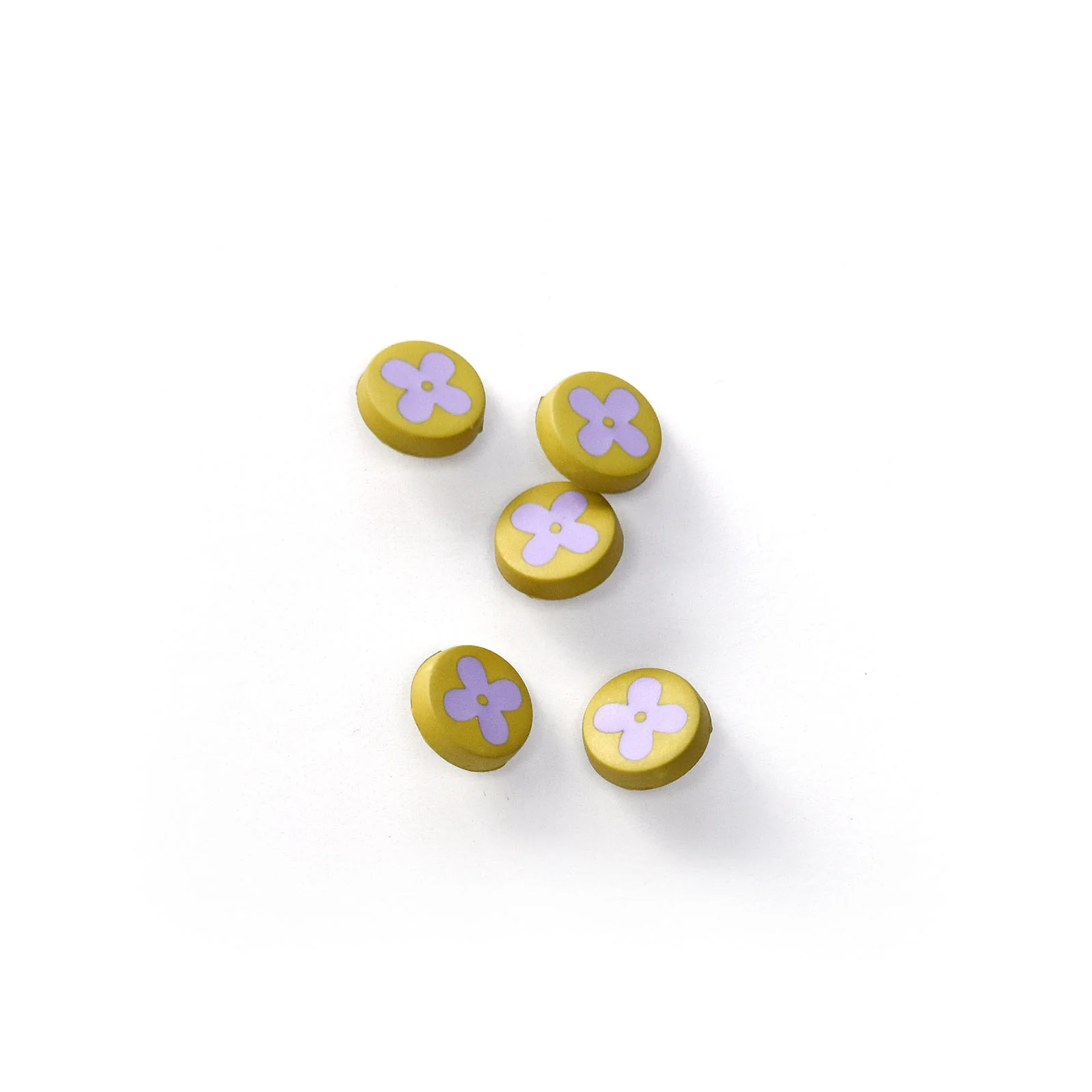 Retro Floral Buttons - Multiple Colors - Image 2