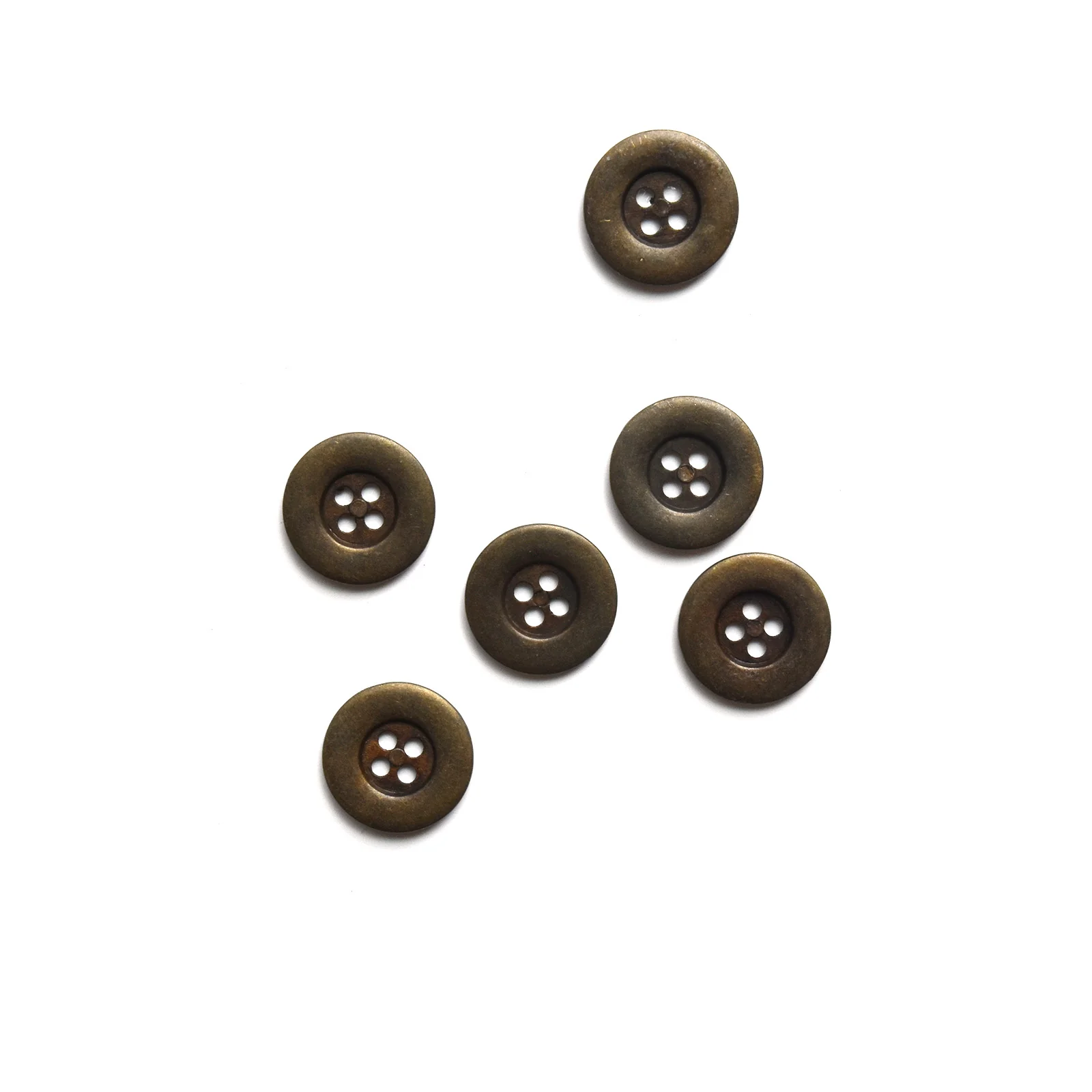 Rimmed Metal Buttons - Multiple Colors