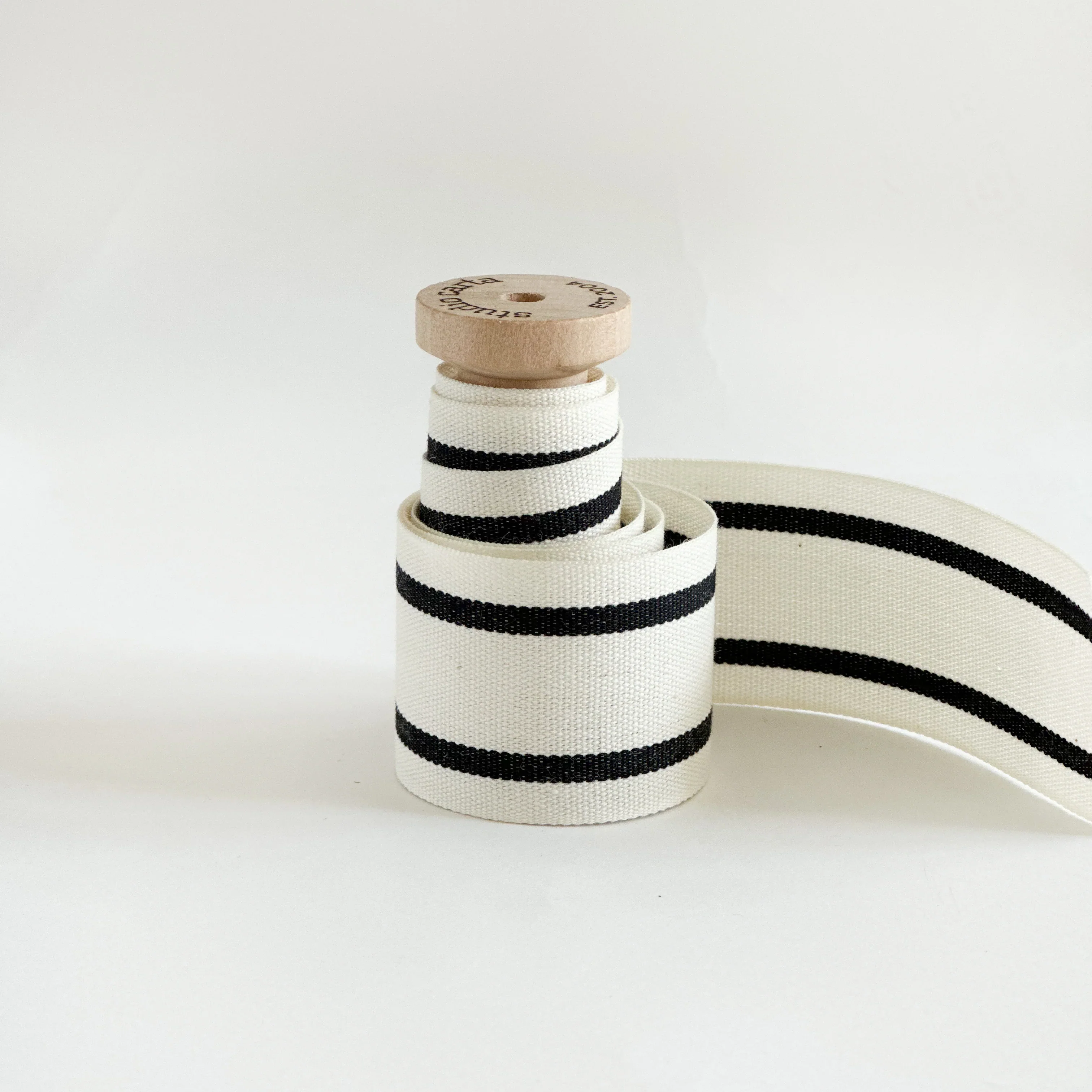 Wood Spool Striped Cotton Ribbon - Image 3